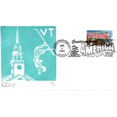 #3605 Greetings From Vermont Curtis FDC