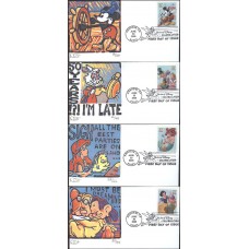 #3912-15 Art of Disney - Celebrations Curtis FDC Set