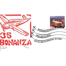 #3924 Beach 35 Bonanza Curtis FDC