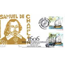 #4074a Samuel de Champlain Joint Curtis FDC