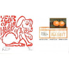 #4492 Year of the Rabbit Curtis FDC