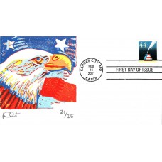 #4496 Patriotic Quill and Inkwell Curtis FDC