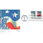 #4563-64 Lady Liberty - Flag Curtis FDC