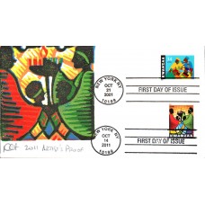 #4584 Kwanzaa Dual Curtis FDC