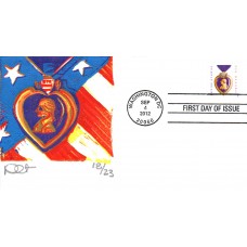 #4704 Purple Heart Curtis FDC