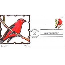 #4888 Scarlet Tanager Curtis FDC