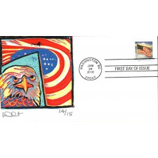 #5054 US Flag Curtis FDC