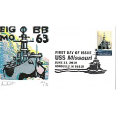 #5392 USS Missouri Curtis FDC