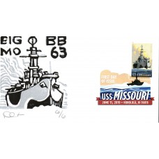 #5392 USS Missouri Curtis FDC