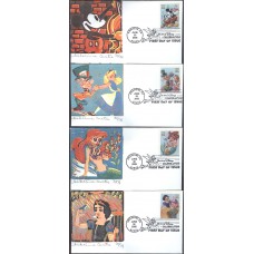 #3912-15 Art of Disney - Celebrations S Curtis FDC Set