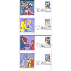 #4025-28 Art of Disney: Romance S Curtis FDC Set