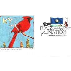 #4293 FOON: Kentucky Flag PNC S Curtis FDC