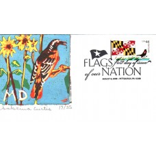 #4296 FOON: Maryland Flag S Curtis FDC