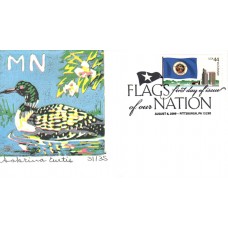 #4299 FOON: Minnesota Flag S Curtis FDC