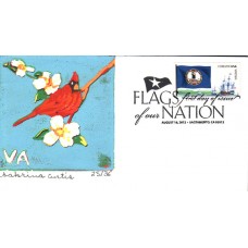 #4327 FOON: Virginia State Flag S Curtis FDC