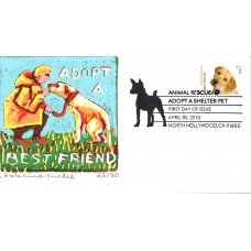 #4454 Animal Rescue - Dog S Curtis FDC