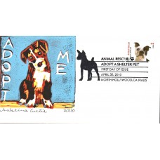 #4459 Animal Rescue - Dog S Curtis FDC