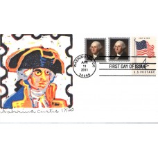 #4504 George Washington S Curtis FDC