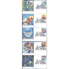 #4677-81 Pixar Films S Curtis FDC Set