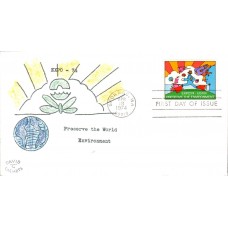 #1527 Expo 1974 - Peter Max David C FDC