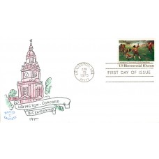 #1563 Battle of Lexington and Concord David C FDC