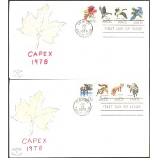 #1757 Capex Wildlife David C FDC Set