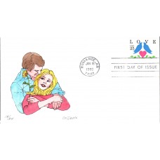 #2440 Love - Birds Davis FDC