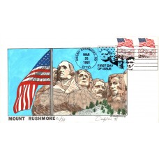 #2523 Flag Over Mt. Rushmore DeSpain FDC