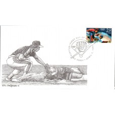 #2619 Olympic Baseball DeSpain FDC