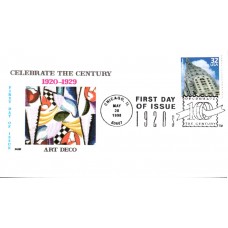 #3184j Art Deco Style DGW FDC