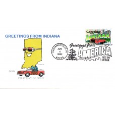 #3574 Greetings From Indiana DGW FDC