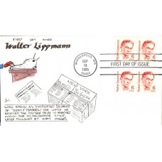 #1849 Walter Lippmann DHC FDC