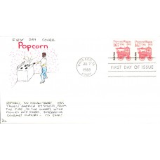 #2261 Popcorn Wagon 1902 DHC FDC