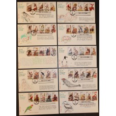 #2286-2335 American Wildlife DHC FDC Set