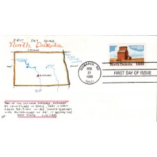 #2403 North Dakota Statehood DHC FDC