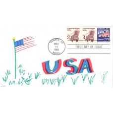 #2608 USA - Flag DHC FDC