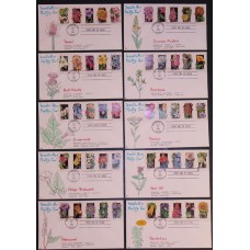 #2647-96 Wildflowers DHC FDC Set