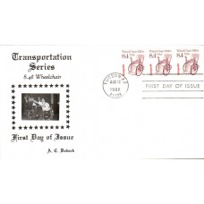 #2256 Wheel Chair 1920s Doback FDC