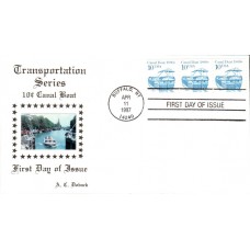 #2257 Canal Boat 1880s Doback FDC