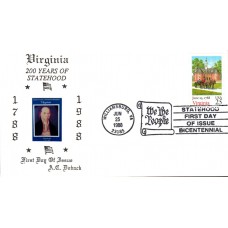 #2345 Virginia Statehood Doback FDC