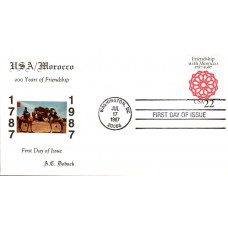 #2349 US - Morocco Doback FDC