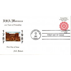 #2349 US - Morocco Doback FDC