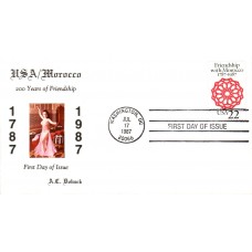 #2349 US - Morocco Doback FDC