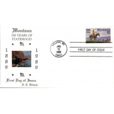 #2401 Montana Statehood Doback FDC