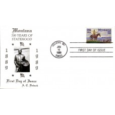 #2401 Montana Statehood Doback FDC