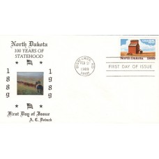 #2403 North Dakota Statehood Doback FDC