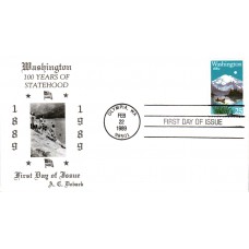 #2404 Washington Statehood Doback FDC