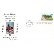 #2416 South Dakota Statehood Doback FDC