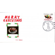 #2428 Christmas Sleigh Doback FDC