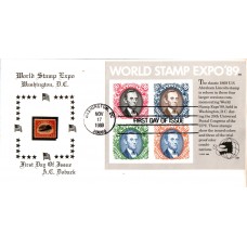 #2433 World Stamp Expo SS Doback FDC